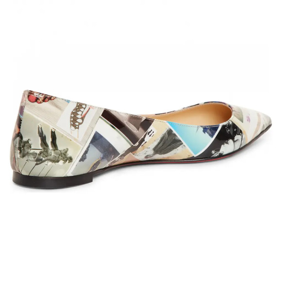 Christian Louboutin Ballalla Patent Collage Pointed Toe Ballerina Ballet Flat 36 - Picture 8 of 12